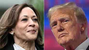 Pesquisa coloca Kamala Harris à frente de Donald Trump