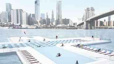 Nova York abrirá piscina flutuante comunitária em 2025