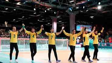 Seleção masculina de goalball garante medalha de bronze