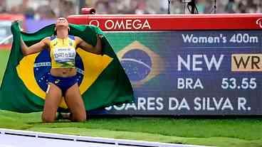 Atletismo brasileiro conquista outras quatro medalhas nas Paralimpíadas de Paris