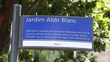 Prefeitura do Rio inaugura jardim em homenagem ao compositor Aldir Blanc