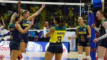 Liga das Nações: seleção feminina derrota bicampeã mundial Sérvia