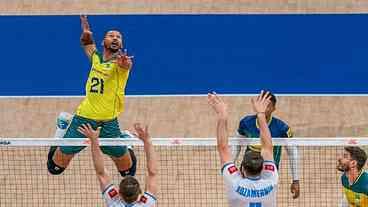 Brasil vence a Eslovênia na Liga das Nações de vôlei masculino