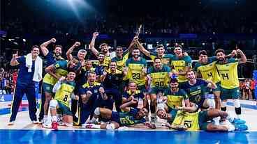 Brasil vence França na Liga das Nações de vôlei masculino