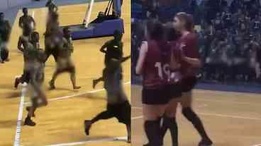 Universidade expulsa alunos por atos obscenos durante jogo de volei feminino