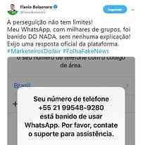 WhatsApp age mais rápido que TSE e bloqueia esquema de Bolsonaro