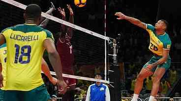 Seleção brasileira inicia Pré-Olímpico de vôlei masculino derrotando o Qatar