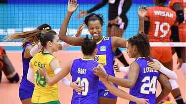 Brasil vence Quênia na Copa do Mundo feminina de Vôlei