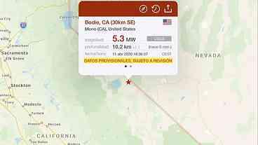 Terremoto de magnitude 5,3 atinge o centro da Califórnia