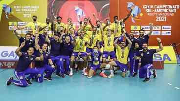 Brasil vence Argentina e conquista o  título Sul-Americano de vôlei