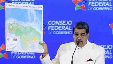 Maduro apresenta ‘novo mapa’ do país com inclusão de Essequibo