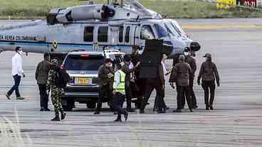 Helicóptero do presidente da Colômbia é atacado em Cúcuta