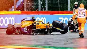 Etapa belga da F1 esbanja adrenalina em treino tumultuado, sob chuva