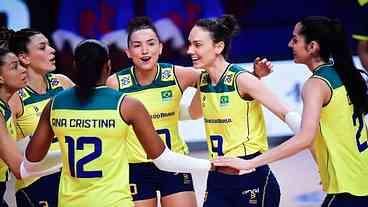 Brasileiras vencem a Holanda e assume a liderança da Liga das Nações de Vôlei