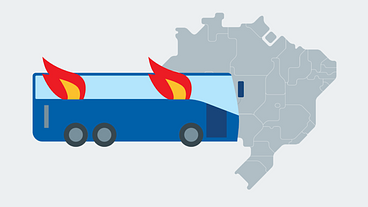 Brasil teve 37 ônibus queimados no primeiro semestre